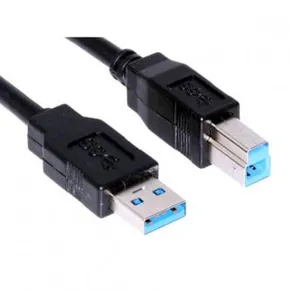 Kábel USB (3.0), USB A M - USB B M, 1.8m, čierny